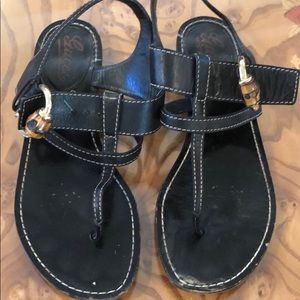 Black open toe sandal